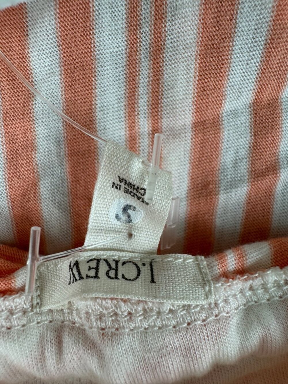J.Crew Melon Striped Halter Charlotte Top S Tie Front Summer Style Beach Casual - Picture 9 of 15